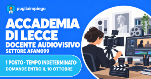 Accademia di Belle Arti di Lecce: concorso per docente di audiovisivo AFAM099
