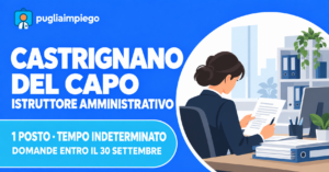 Comune di Castrignano del Capo: concorso per istruttore amministrativo