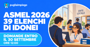 ASMEL 2026: 39 elenchi di idonei per assunzioni nei Comuni, domanda entro il 30 settembre