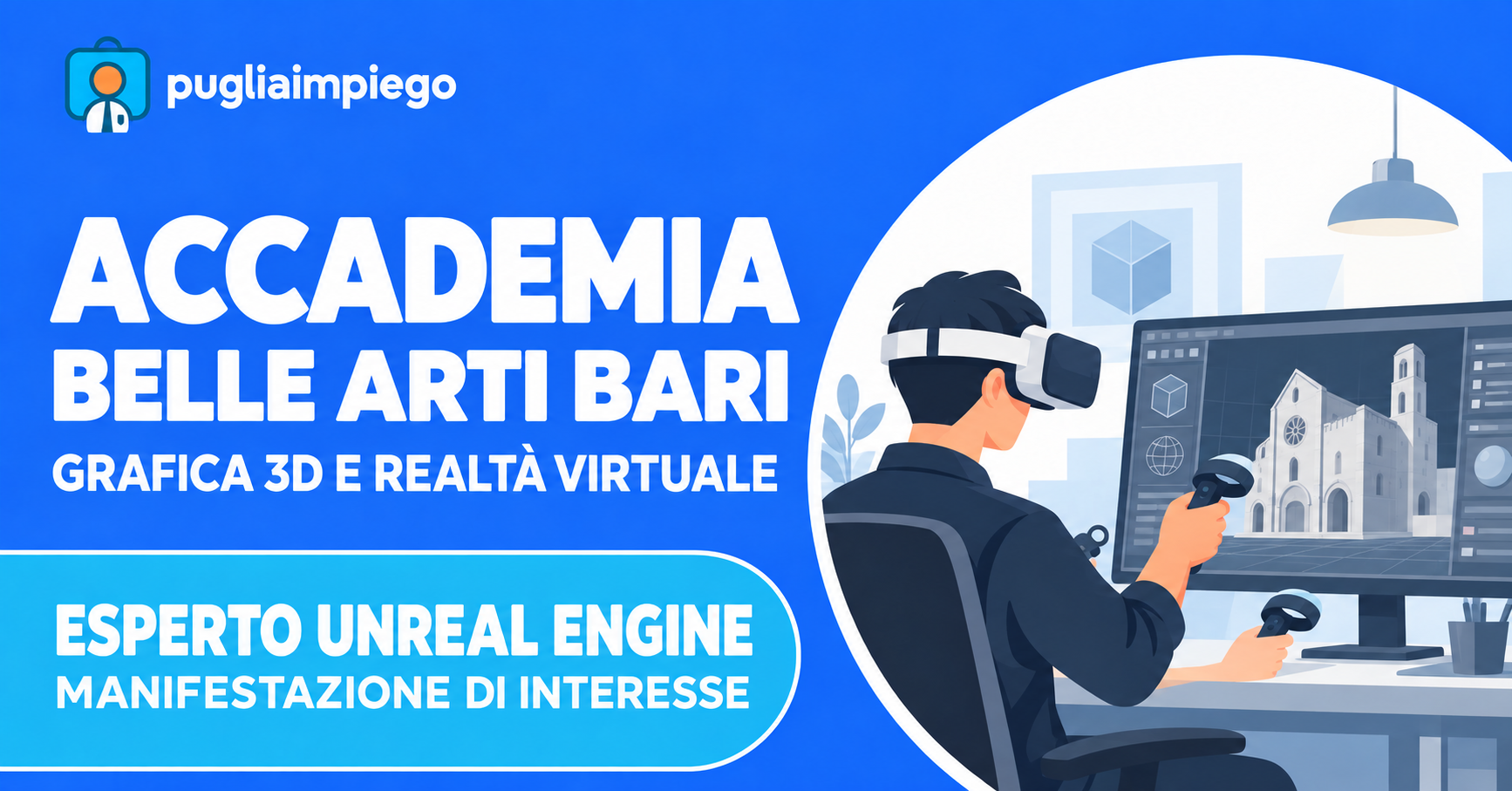Accademia Belle Arti Bari: manifestazione di interesse per esperto grafica 3D e VR