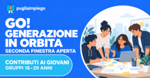 GO! Puglia: contributi ai giovani, aperta la seconda finestra