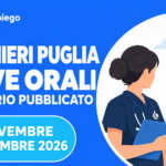 Infermieri Puglia: calendario delle prove orali dal 3 novembre al 18 dicembre 2026