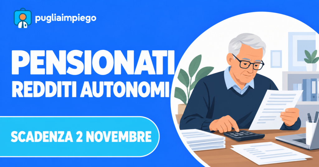Pensionato consulta documenti sui redditi da lavoro autonomo con scadenza 2 novembre 2026