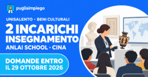UniSalento: 2 incarichi di insegnamento per l’ANLAI School in Cina