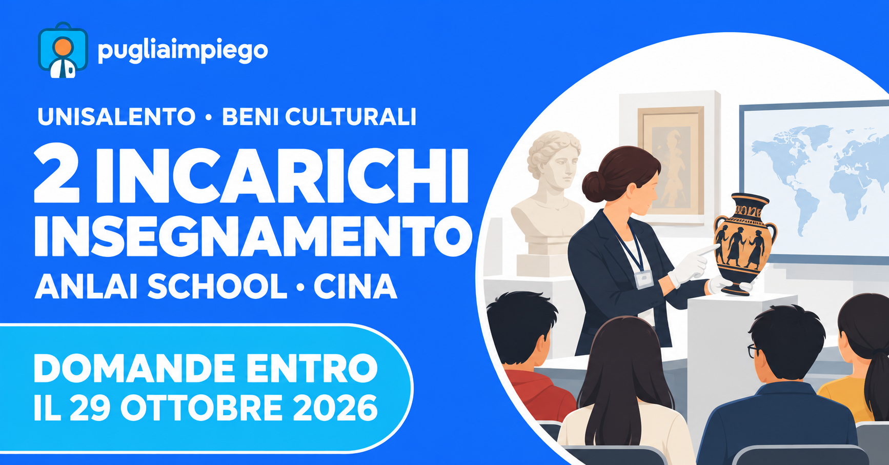 UniSalento: 2 incarichi di insegnamento per l’ANLAI School in Cina