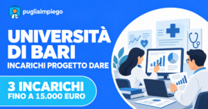 Università di Bari: 3 incarichi DARE con compensi fino a 15.000 euro
