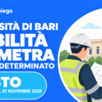 Università di Bari, mobilità per un geometra a tempo indeterminato: domande entro il 20 novembre 2026