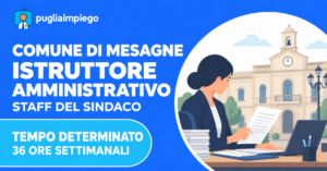 Comune di Mesagne: istruttore amministrativo nello staff del Sindaco, 36 ore